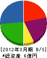 田辺運輸 貸借対照表 2012年3月期