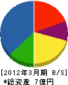 新日本建設 貸借対照表 2012年3月期