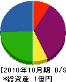 桂工業 貸借対照表 2010年10月期