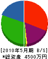 横山建材店 貸借対照表 2010年5月期