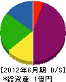 笠井産業 貸借対照表 2012年6月期