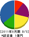 松山組 貸借対照表 2011年8月期