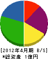 新田工務店 貸借対照表 2012年4月期