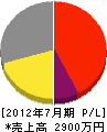 中田電気工業所 損益計算書 2012年7月期