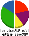 遠藤重機建設 貸借対照表 2012年8月期
