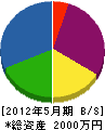 大誠電設 貸借対照表 2012年5月期