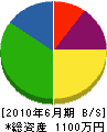 キヨカワ設備 貸借対照表 2010年6月期