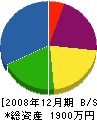 東信住設機器 貸借対照表 2008年12月期