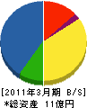 九州トリシマ 貸借対照表 2011年3月期