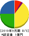 平田塗装店 貸借対照表 2010年9月期