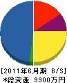 田中土建 貸借対照表 2011年6月期