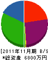 松尾総建 貸借対照表 2011年11月期
