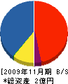 清和テック 貸借対照表 2009年11月期