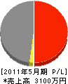 新日本建設 損益計算書 2011年5月期