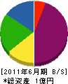 笠井産業 貸借対照表 2011年6月期