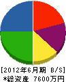 古川工業 貸借対照表 2012年6月期