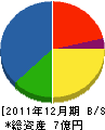 大成ナグバス 貸借対照表 2011年12月期