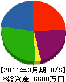鈴木建材興業 貸借対照表 2011年3月期