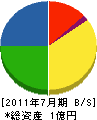 九州アンテナ工事 貸借対照表 2011年7月期