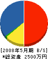 濱野組 貸借対照表 2008年5月期
