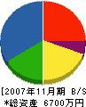 富士工業 貸借対照表 2007年11月期