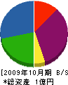 カネシゲ工業 貸借対照表 2009年10月期