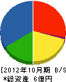 松波水道ポンプ工業所 貸借対照表 2012年10月期