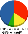 小松工業 貸借対照表 2012年7月期