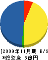 吉村工業 貸借対照表 2009年11月期