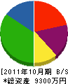 フジムラ 貸借対照表 2011年10月期