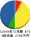 平嶋工務店 貸借対照表 2009年12月期