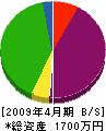 藤田建設 貸借対照表 2009年4月期
