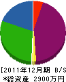 広沢組 貸借対照表 2011年12月期