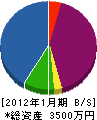 和田造園 貸借対照表 2012年1月期