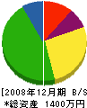 ミチシタ建設 貸借対照表 2008年12月期