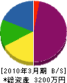 ノース・ジャパン 貸借対照表 2010年3月期