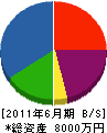 小田建具製作所 貸借対照表 2011年6月期