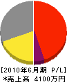 藤田電気 損益計算書 2010年6月期