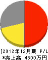 鎧塚造園 損益計算書 2012年12月期