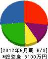 竹村土木 貸借対照表 2012年6月期