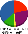 関根電気工事 貸借対照表 2011年6月期