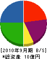 佐藤工業 貸借対照表 2010年9月期