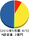 北日本特殊イサベラ建設 貸借対照表 2012年5月期