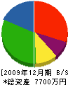 東村住建 貸借対照表 2009年12月期