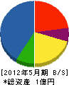 長田興業 貸借対照表 2012年5月期