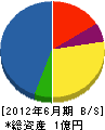 宮松建設 貸借対照表 2012年6月期