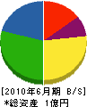 久保田組 貸借対照表 2010年6月期