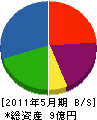 大倉企業 貸借対照表 2011年5月期