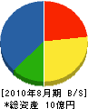 入沢工務店 貸借対照表 2010年8月期