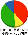 秋本保工務店 貸借対照表 2010年9月期